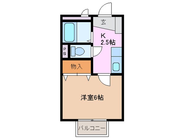 南日永駅 徒歩25分 1階の物件間取画像